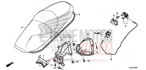 SIEGE (NSS125DF/ADF/ADH) NSS125ADH de 2017